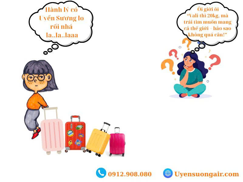 🎒 Hành Lý Quá Cân Khi Đi Máy Bay – Đừng Để Bị Mất Tiền Oan